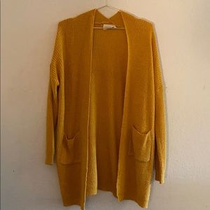 Mustard Knit Cardigan